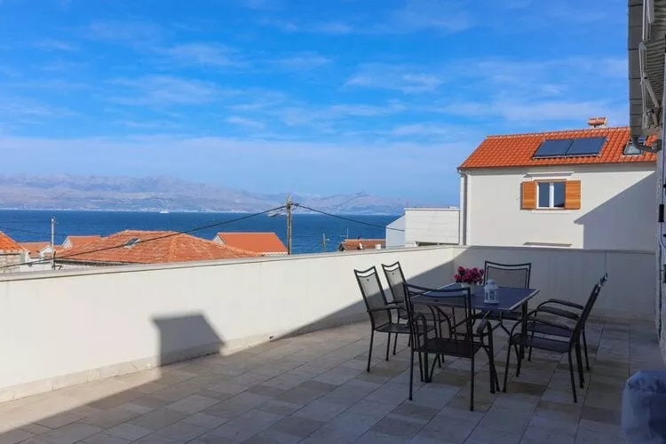 Apartment Perina - Comfort Two Bedroom Apartment with Terrace and Sea View-Terras