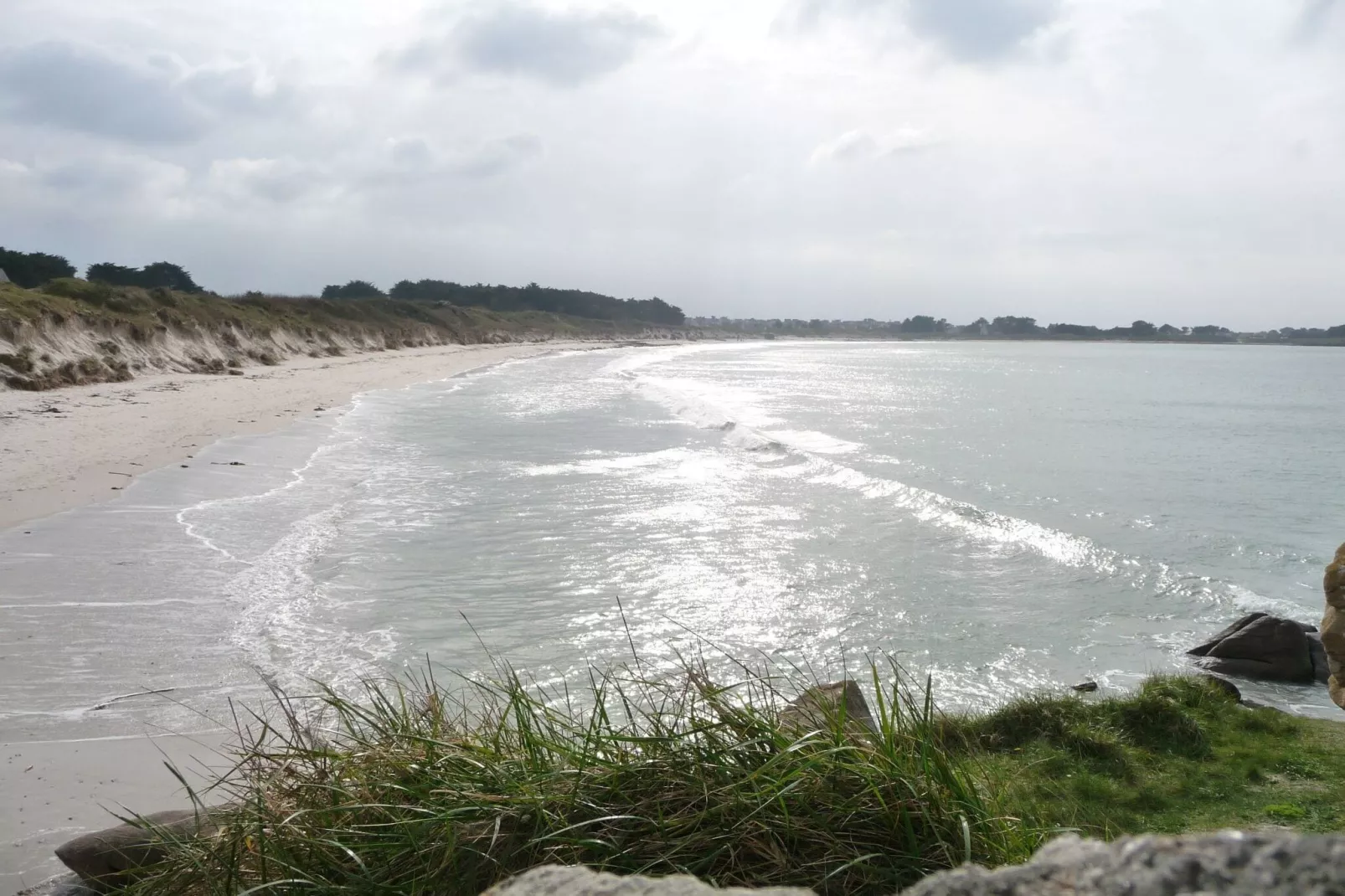 50m vom Sandstrand Ferienhaus Ploudalmézeau-Gebieden zomer 1km