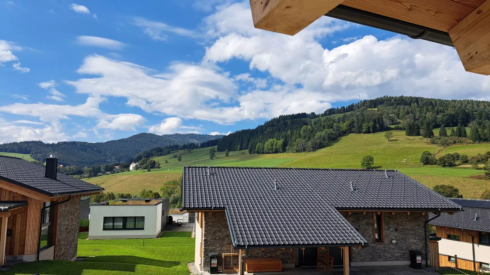 Grebenzen Lodge Edelweiss-Uitzicht zomer