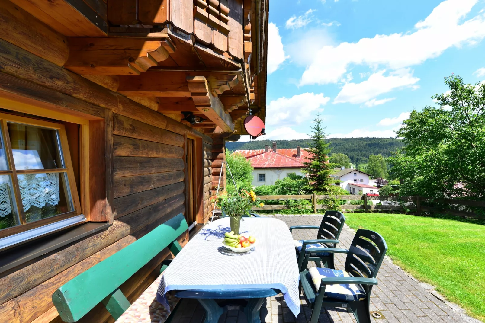 Schönes Holzhaus Arberblick-Terrasbalkon