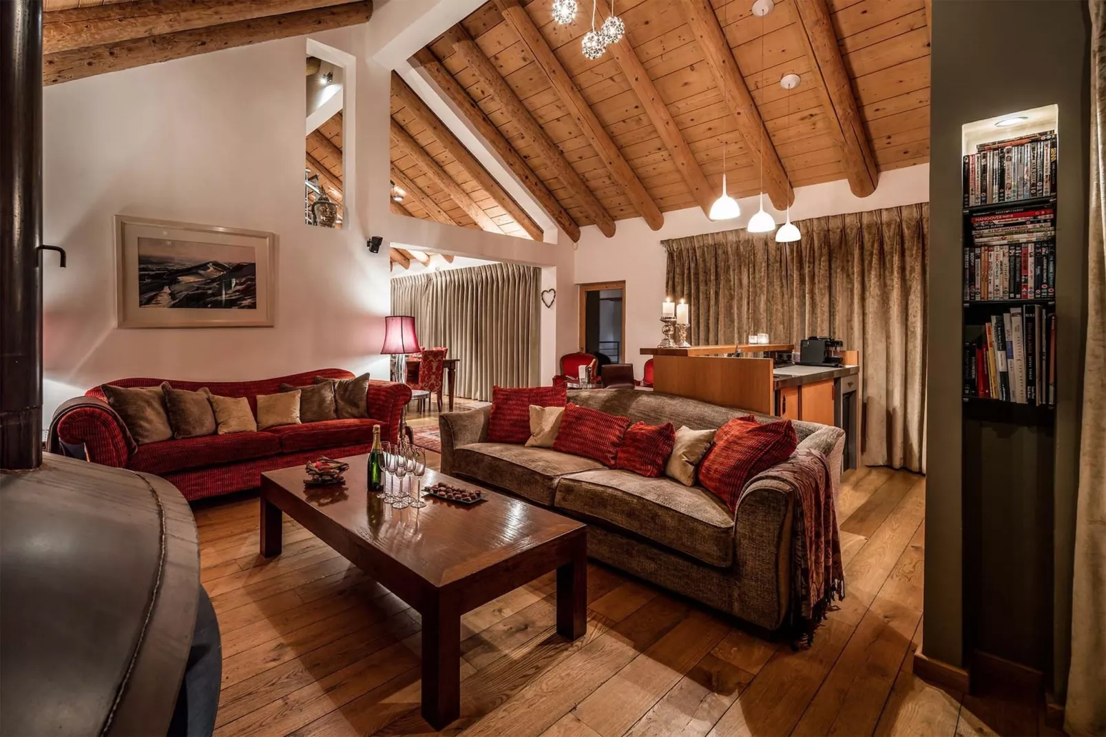 Chalet Arolla-Woonkamer