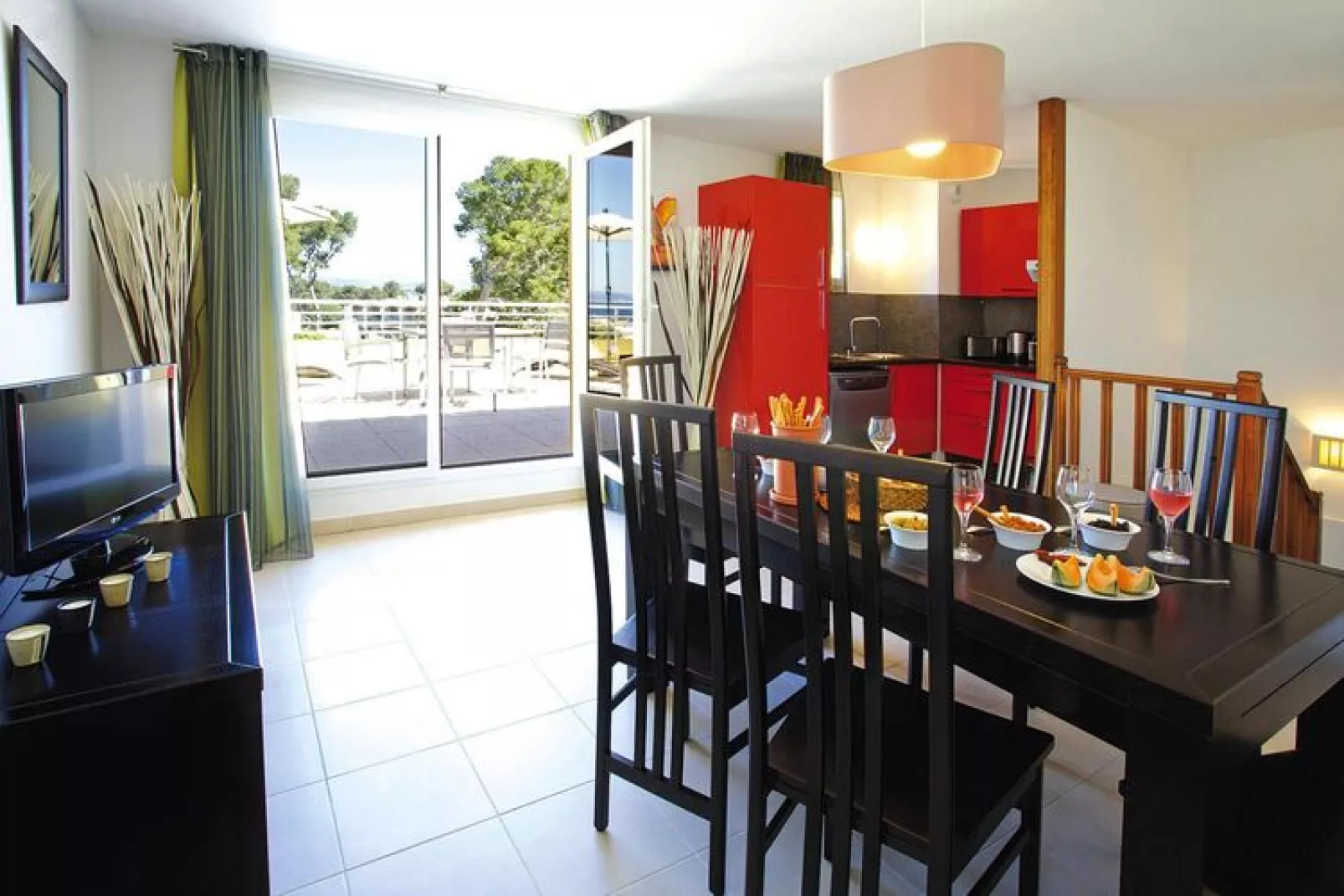 Appartement in de residentie Les Terrasses des Embiez, Six-Fours-les-Plages-Woonkamer