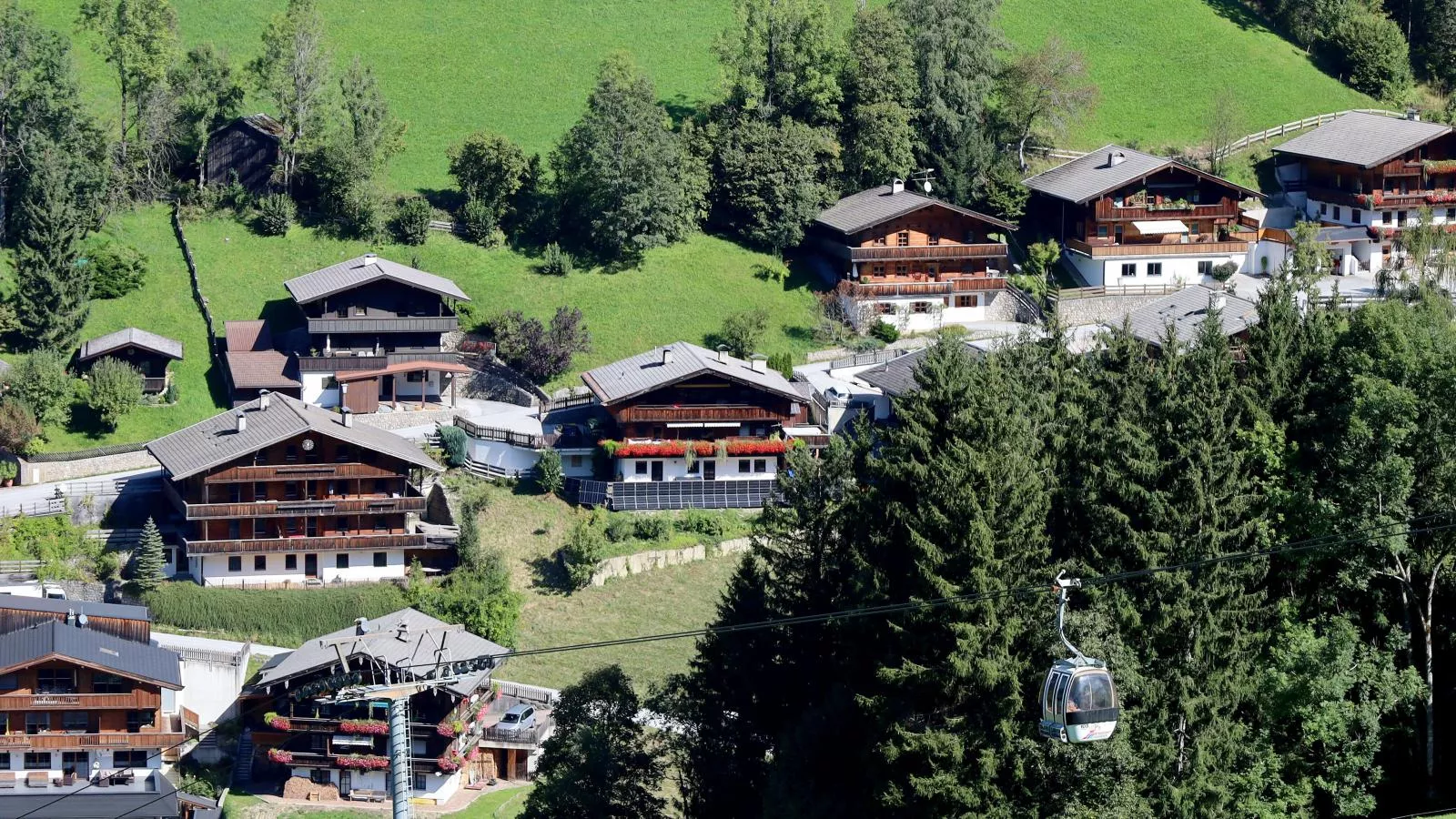 Gondelblick-Gebieden zomer 1km