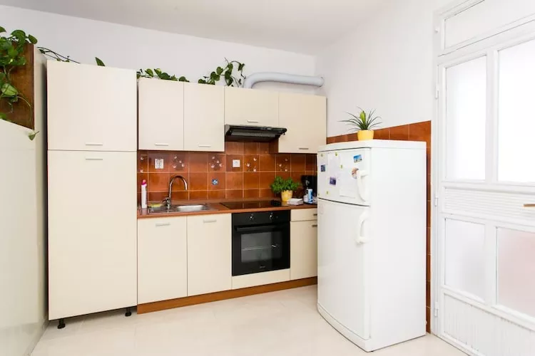 Guest House Old Town View - One Bedroom Apartment with Terrace and Sea View - A 3+2 (Charming)-Keuken