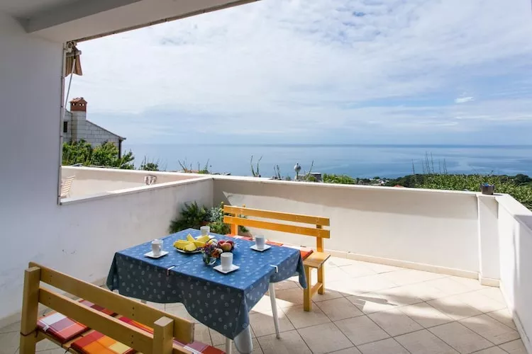 Guest House Old Town View - One Bedroom Apartment with Terrace and Sea View - A 3+2 (Charming)-Terras