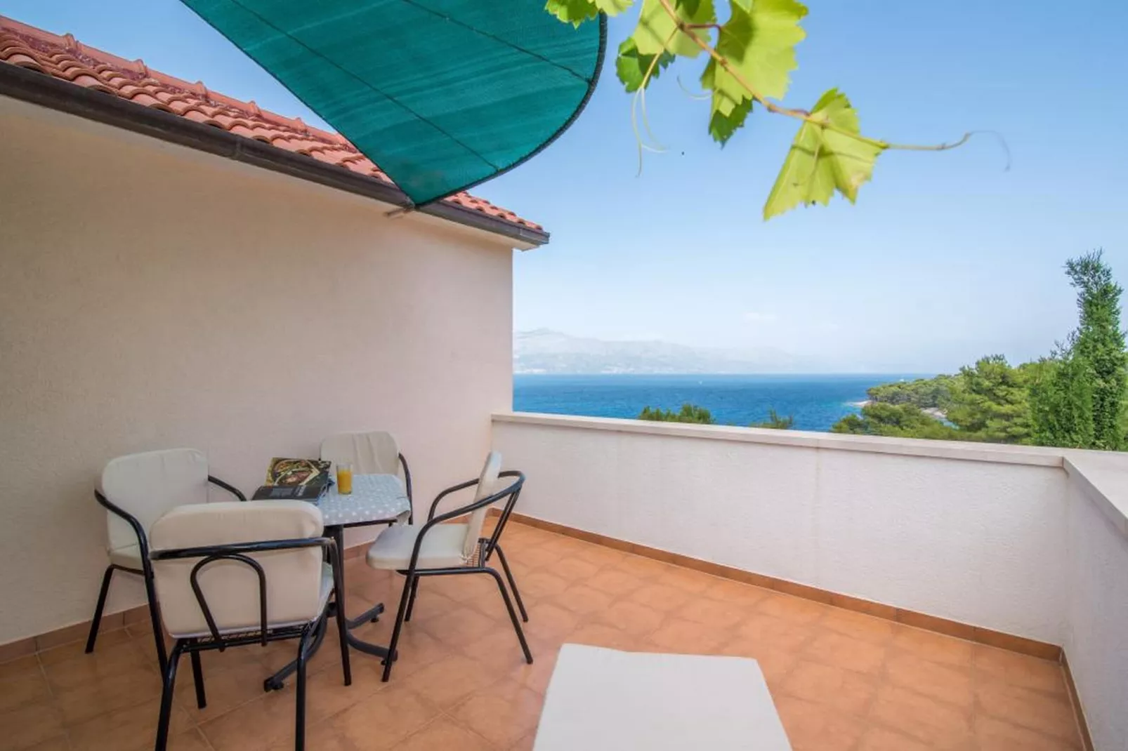 Apartments Ana & Bogdan - One Bedroom Apartment with Balcony and Sea View (A2) (ST)-Terras