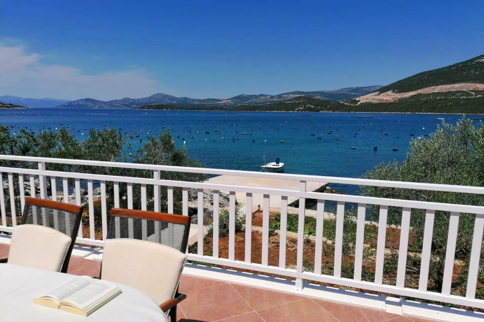 Holiday Home Blue Dream - Two Bedroom Apartment with Terrace and Sea View (A2)-Terras