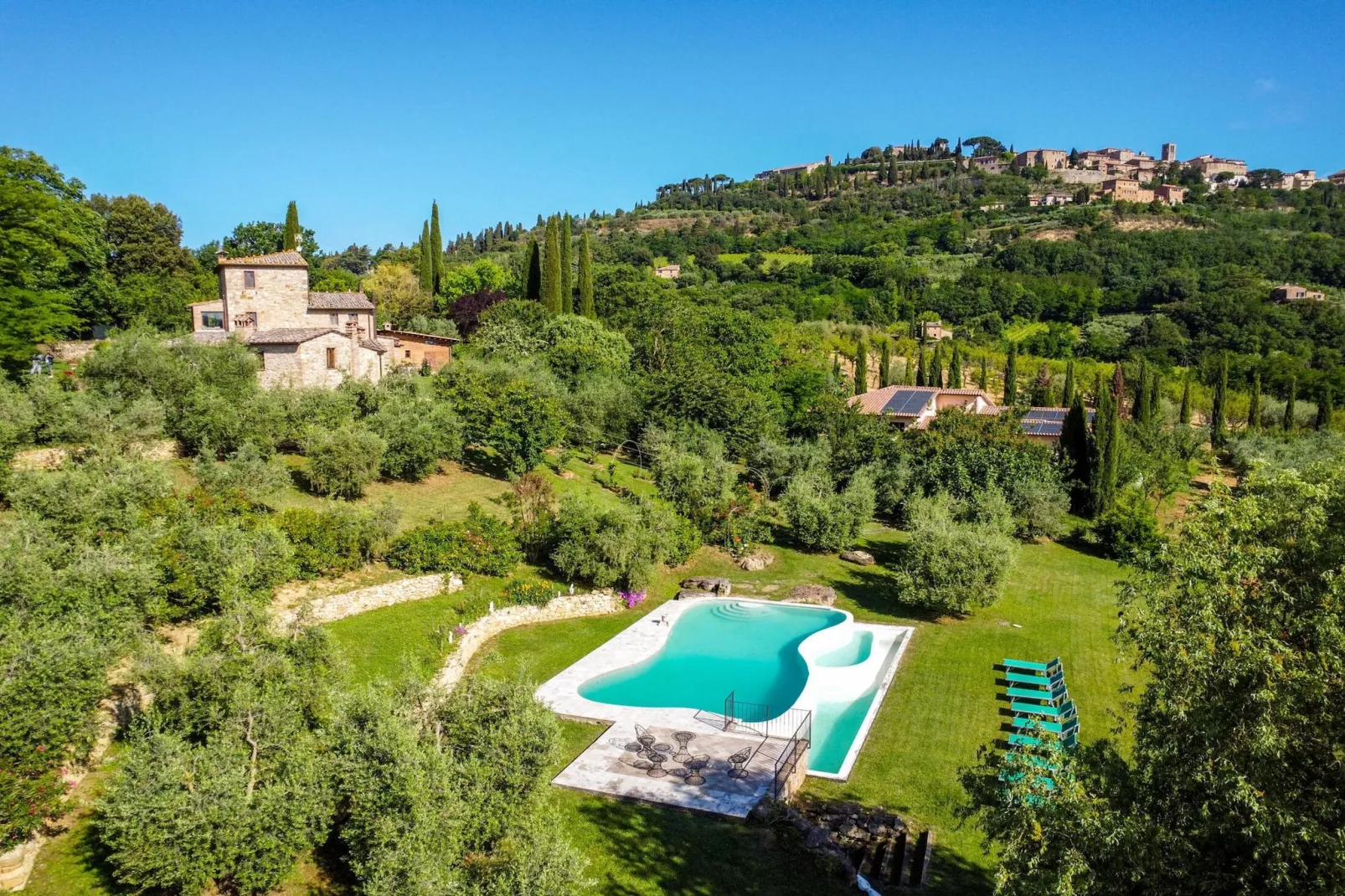 Villa Valardegna-Gebieden zomer 1km