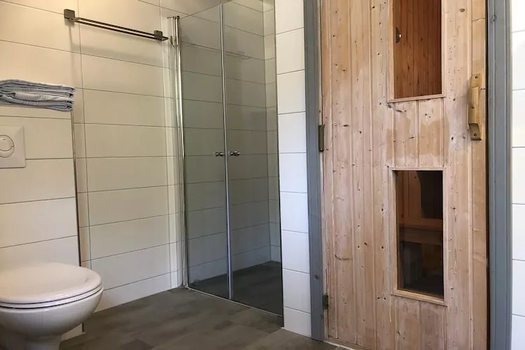 FH Wildgans Comfort mit Sauna & Kaminofen 81 qm 84-Badkamer