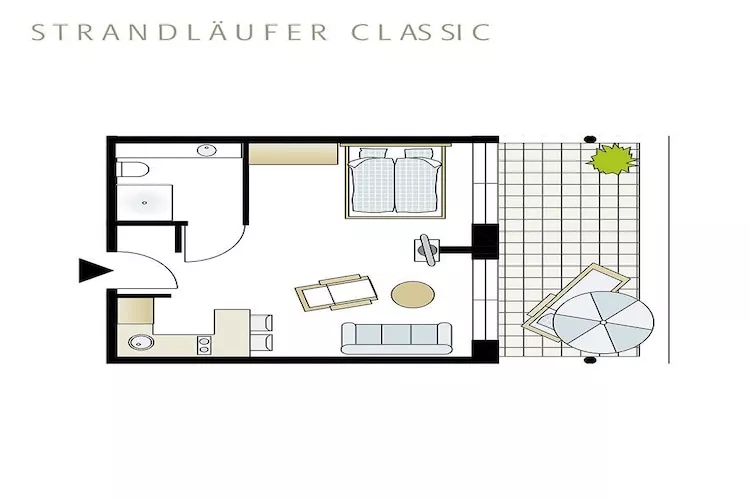 Strandläufer Classic 105-Plattegrond