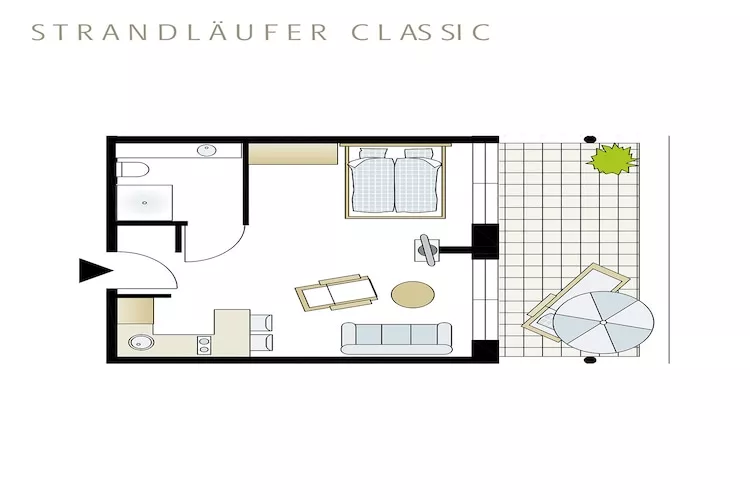 Strandläufer Classic 107-Plattegrond