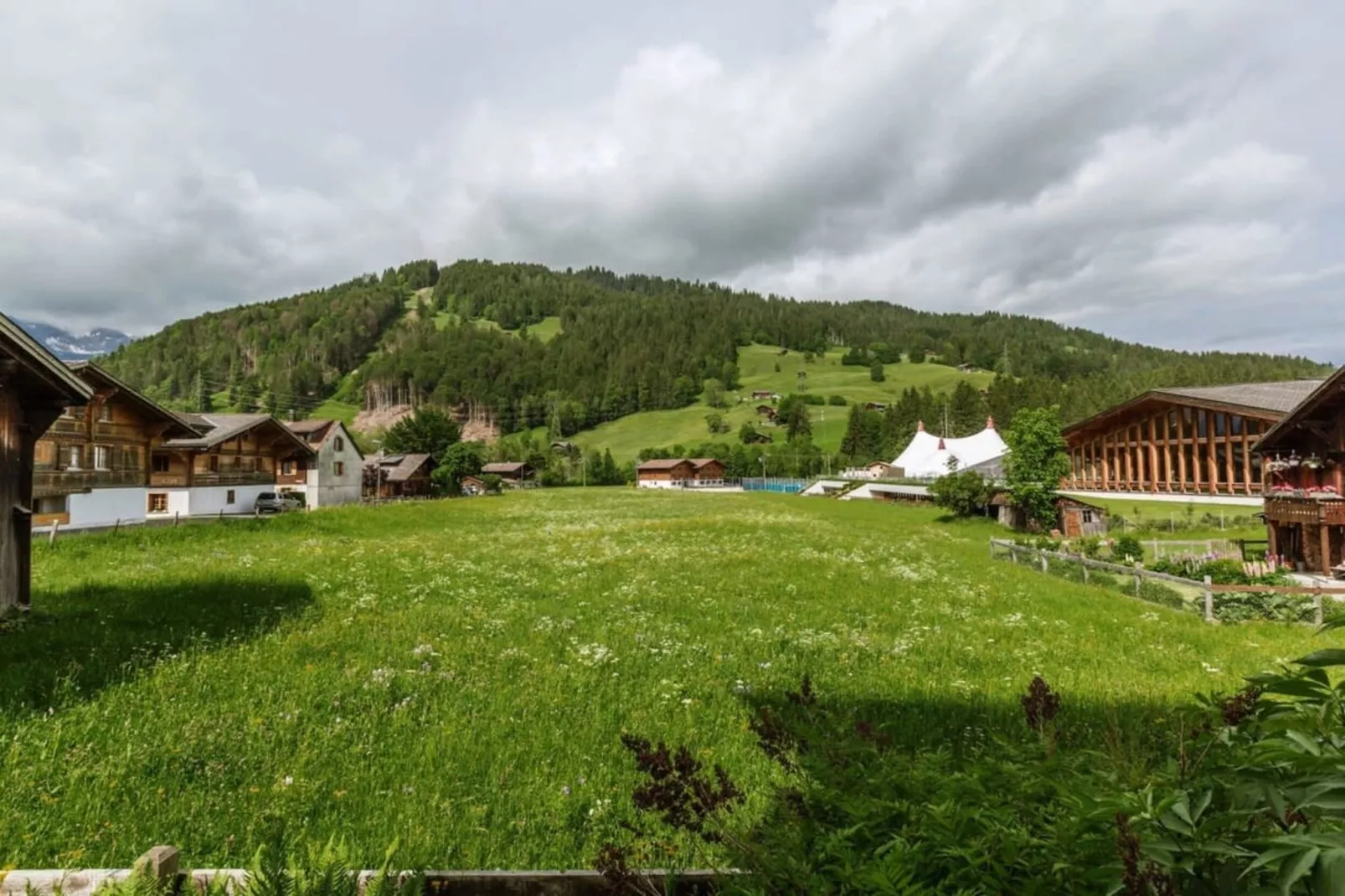 Gstaad Luxurious flat with terrace & stunning views-Uitzicht zomer