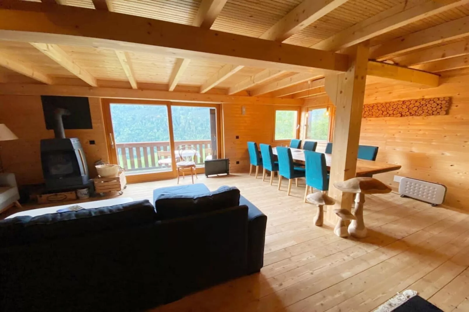 Heidi Chalet - Panoramic View - Modern Part-Woonkamer