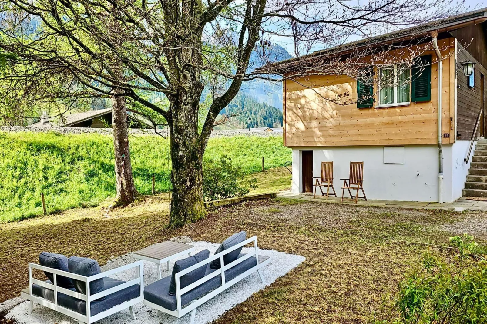 Le Petite Chalet-Tuinen zomer