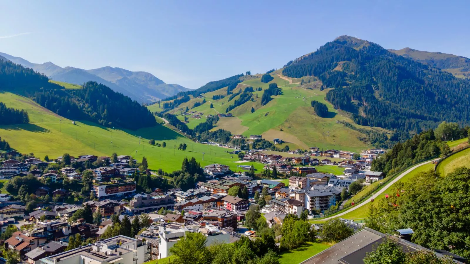 Traumlage Ski in - Ski out-Gebieden zomer 1km