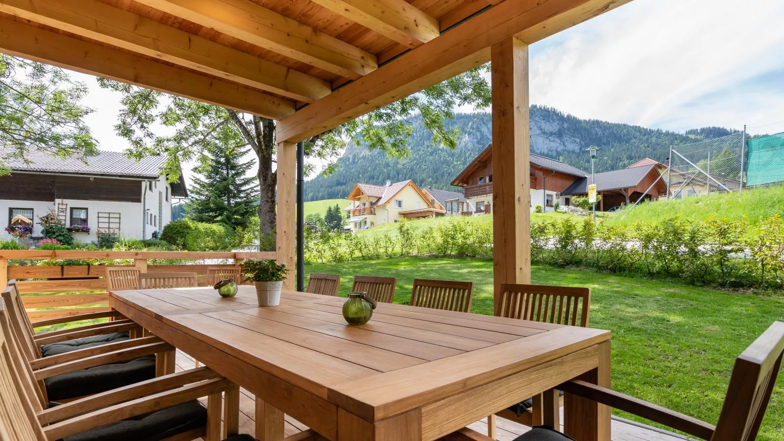 Holzchalet Tauplitz-Terrasbalkon