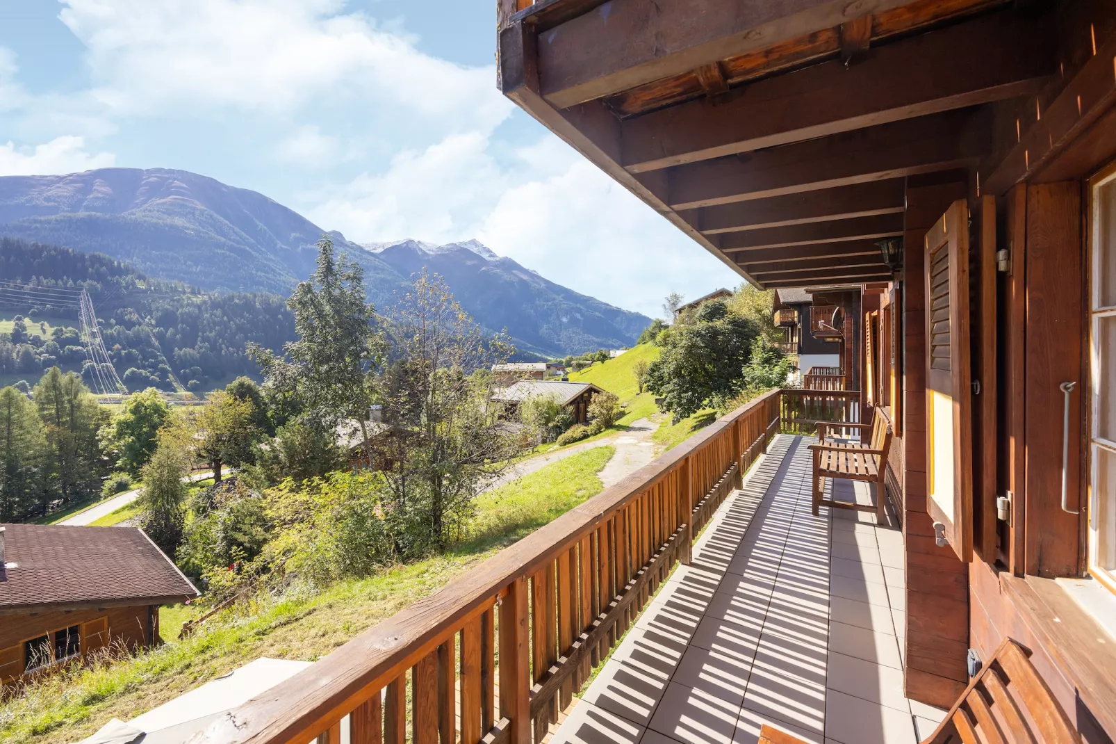 Chalet Verrel - boven-Uitzicht zomer