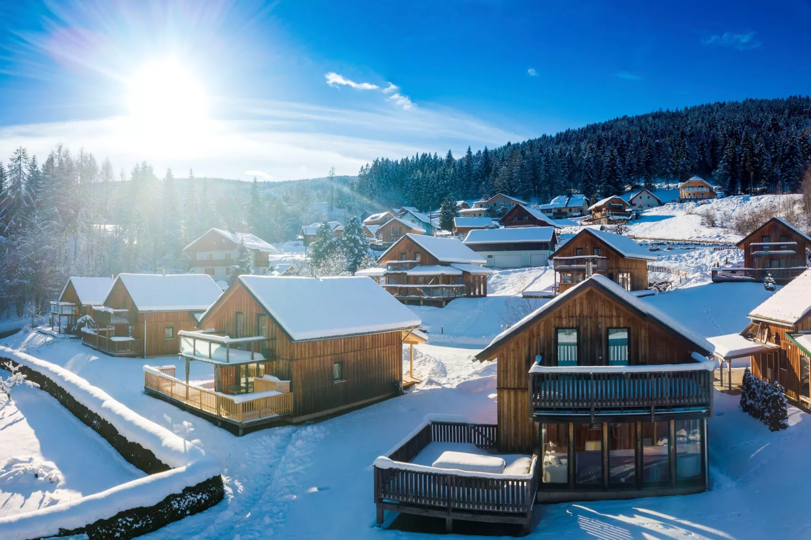 Almdorf Stadl 155-Gebied winter 1km