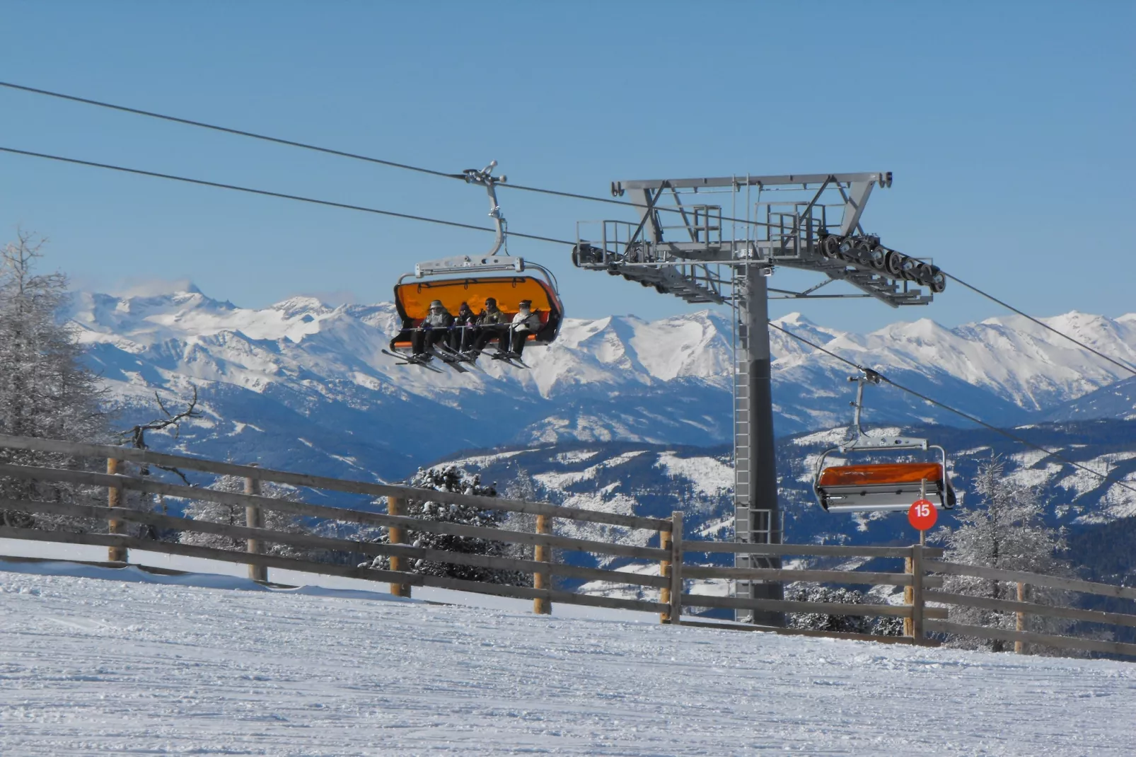 Almdorf Stadl 124-Gebied winter 20km