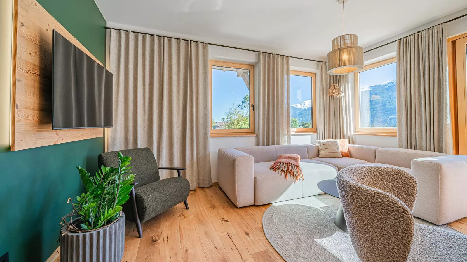 Premium Apartment Sunnseit-Woonkamer