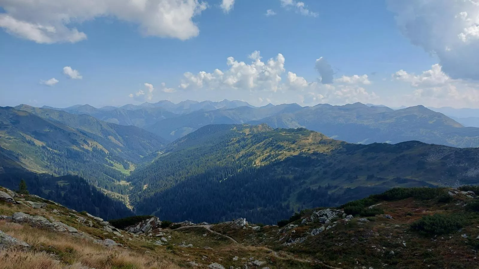 Ahorn Mountainlodge-Gebieden zomer 5km