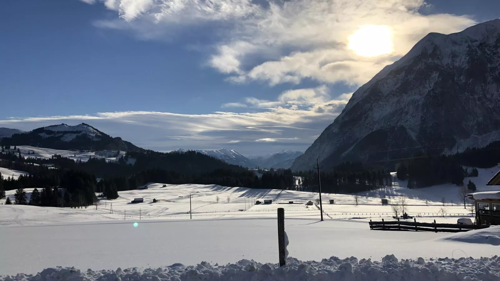 Holzchalet Tauplitz-Gebied winter 1km