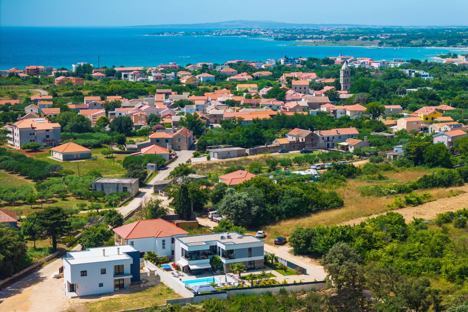 Villa Nina-Gebieden zomer 1km