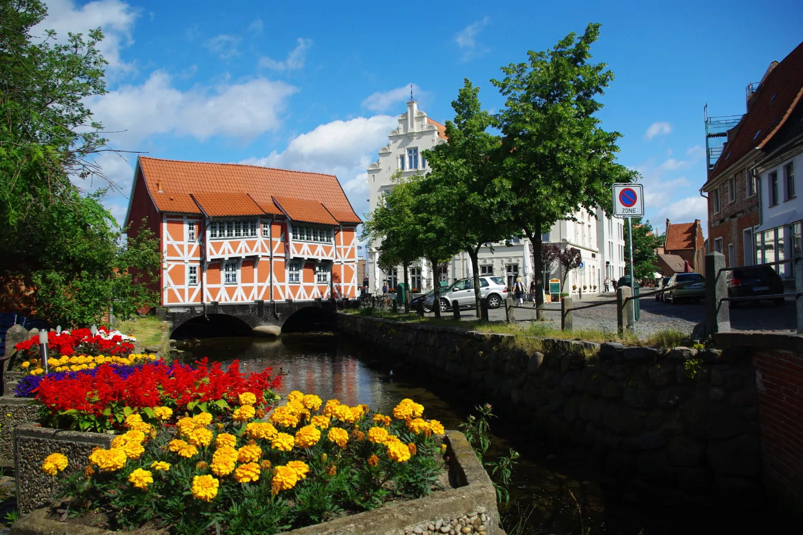 Schifferhus Hafen-Gebieden zomer 1km