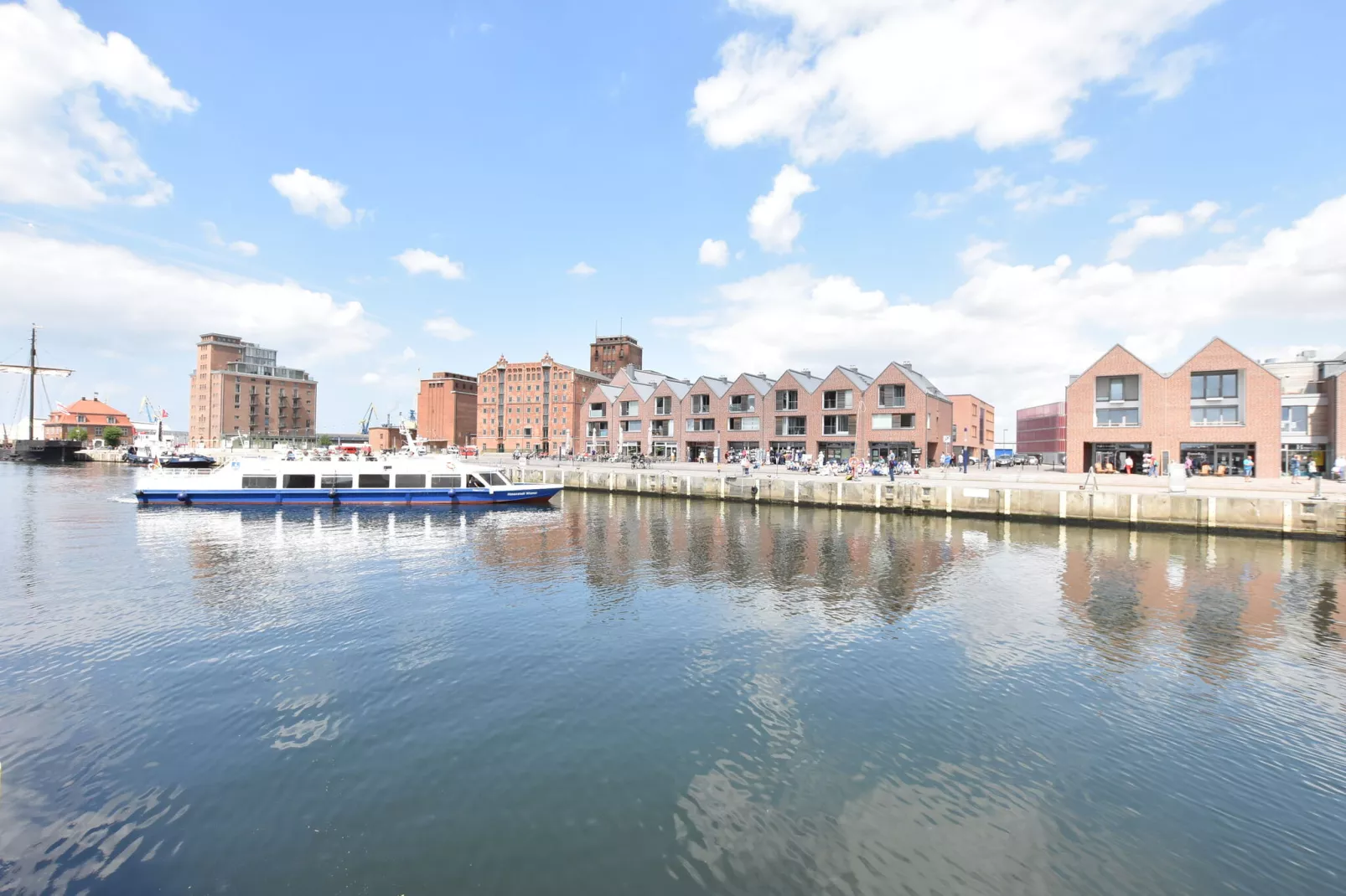 Wohnen am Hafen 6-Gebieden zomer 1km