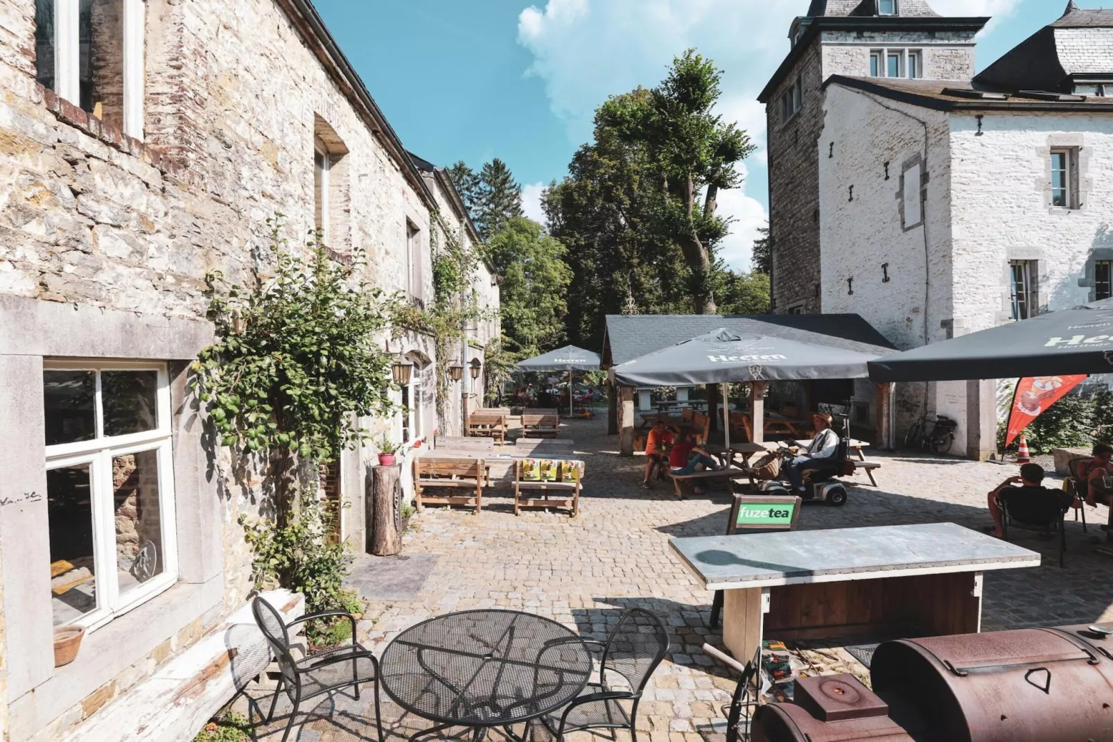 Appartement voor zes Domain Château Dieupart-Terrasbalkon