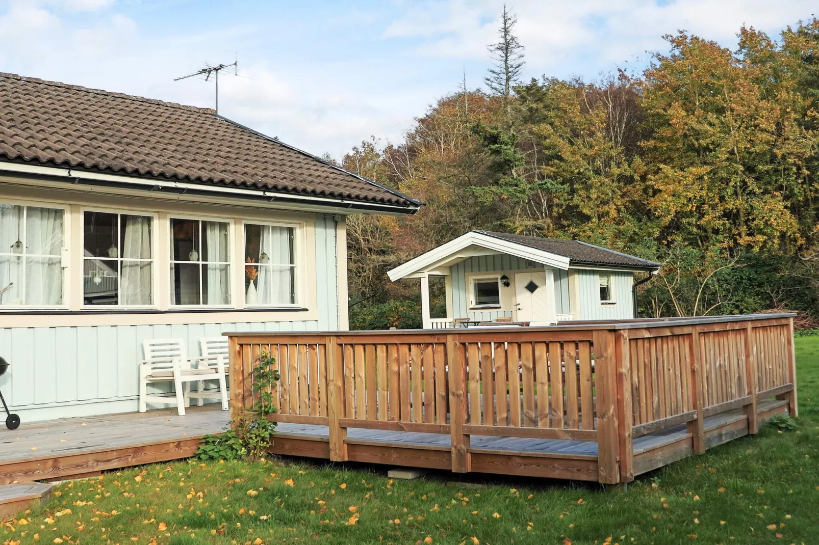 Charmant vakantiehuis met terras-Buitenlucht