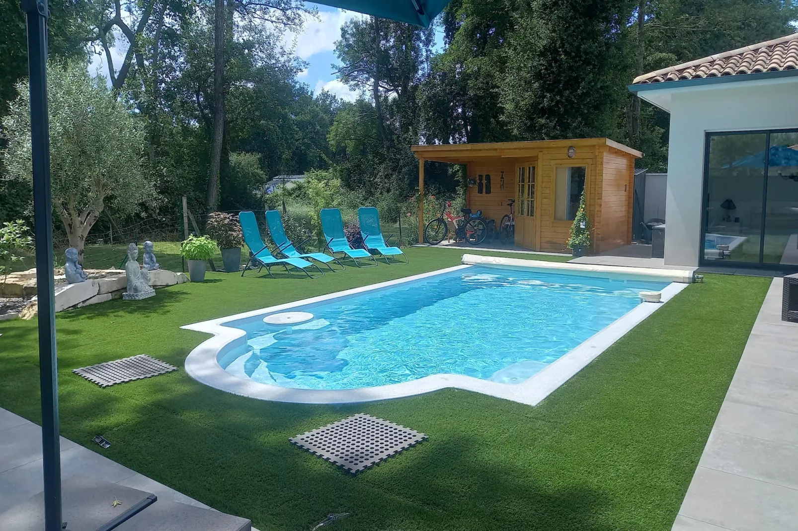 Holiday home with private pool Margaux Cantenac-Zwembad