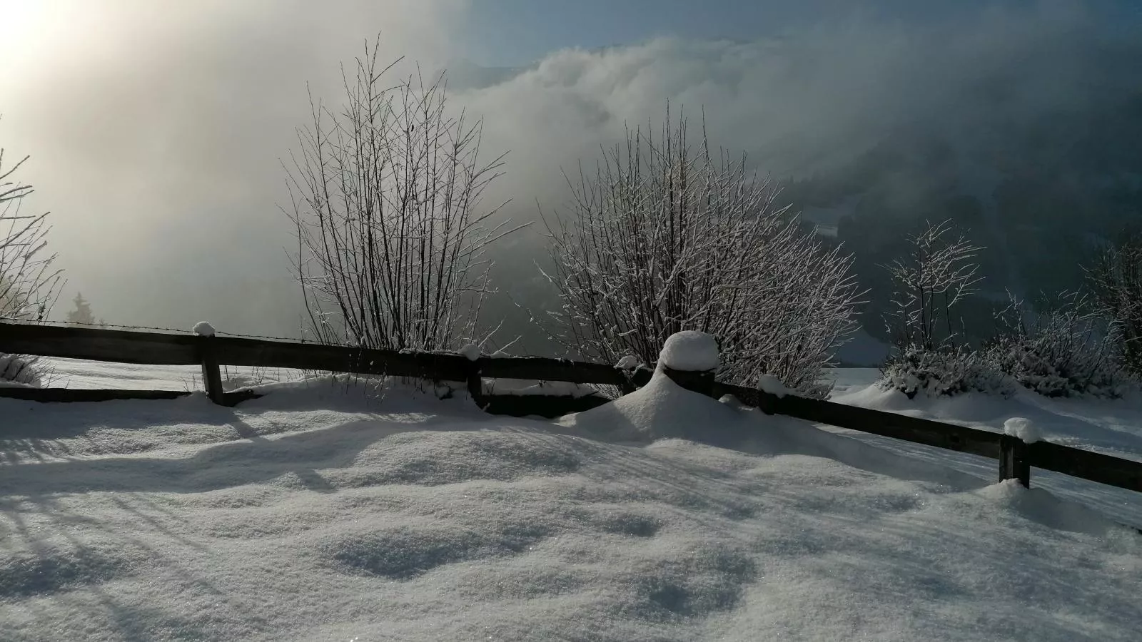 Hütte zum Dillental-Uitzicht winter