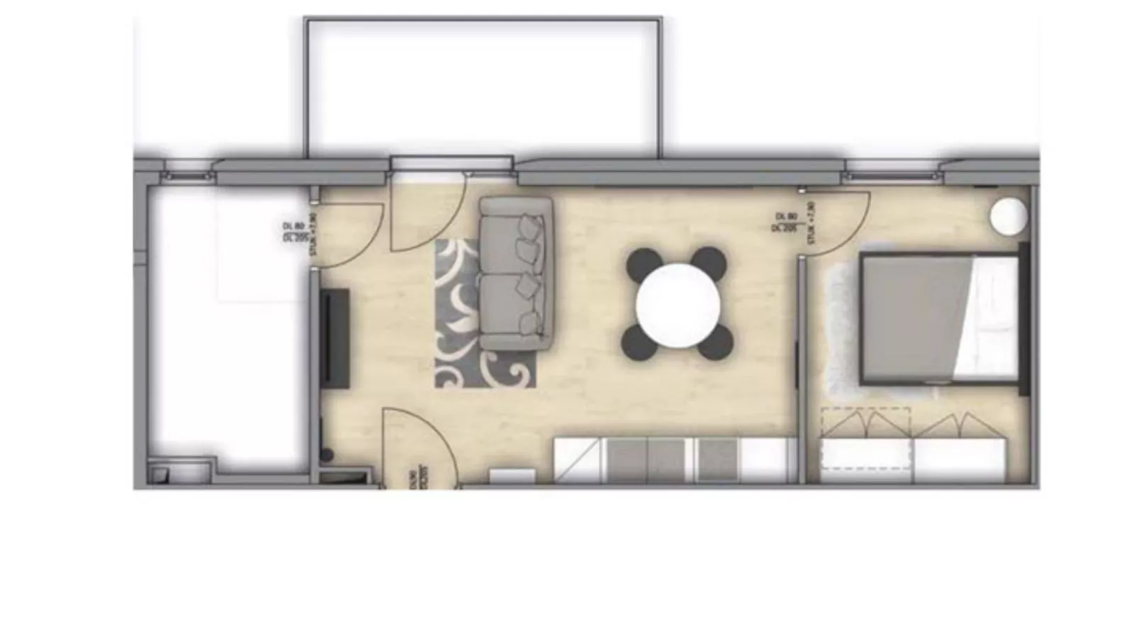 Cosy Grey-Plattegrond