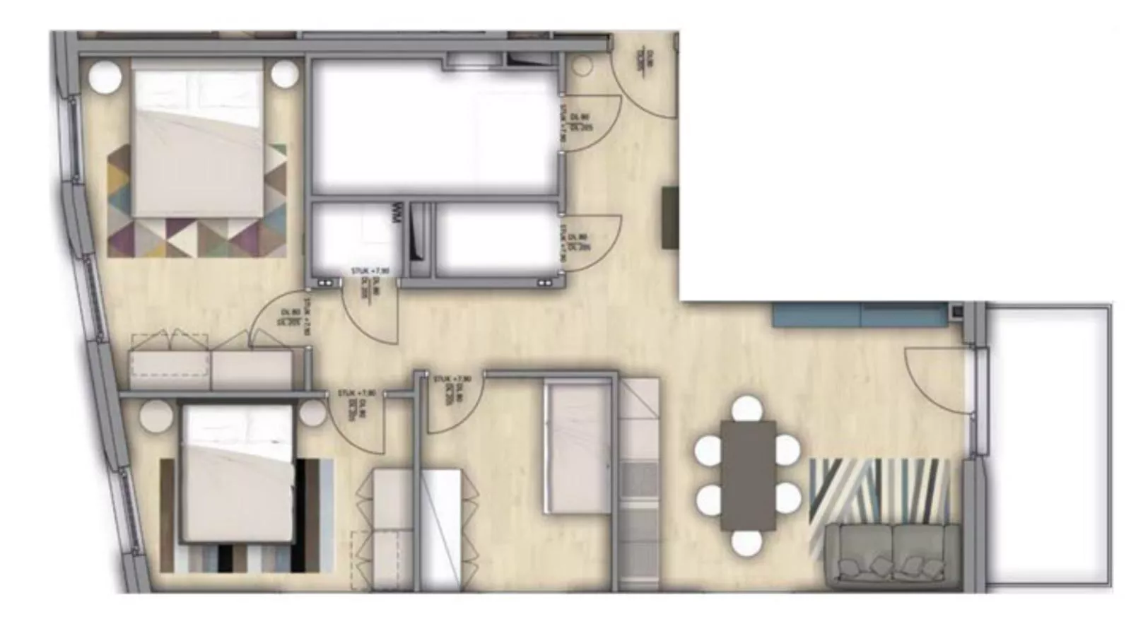 Big Ocean-Plattegrond