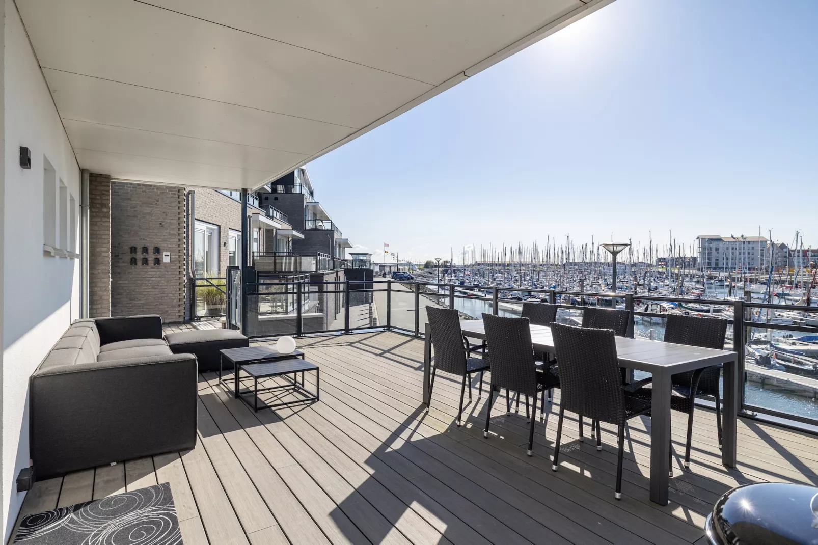 Luxe appartement Vista Maris - Havenweg 8-34  Sint-Annaland Oosterschelde-Terrasbalkon