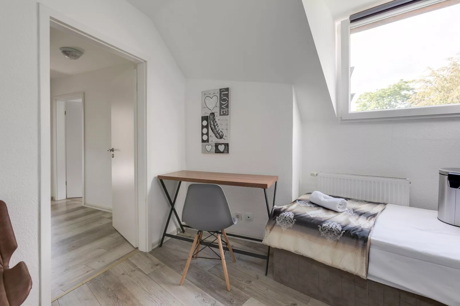 Aantrekkelijk appartement in Oberhausen-Slaapkamer