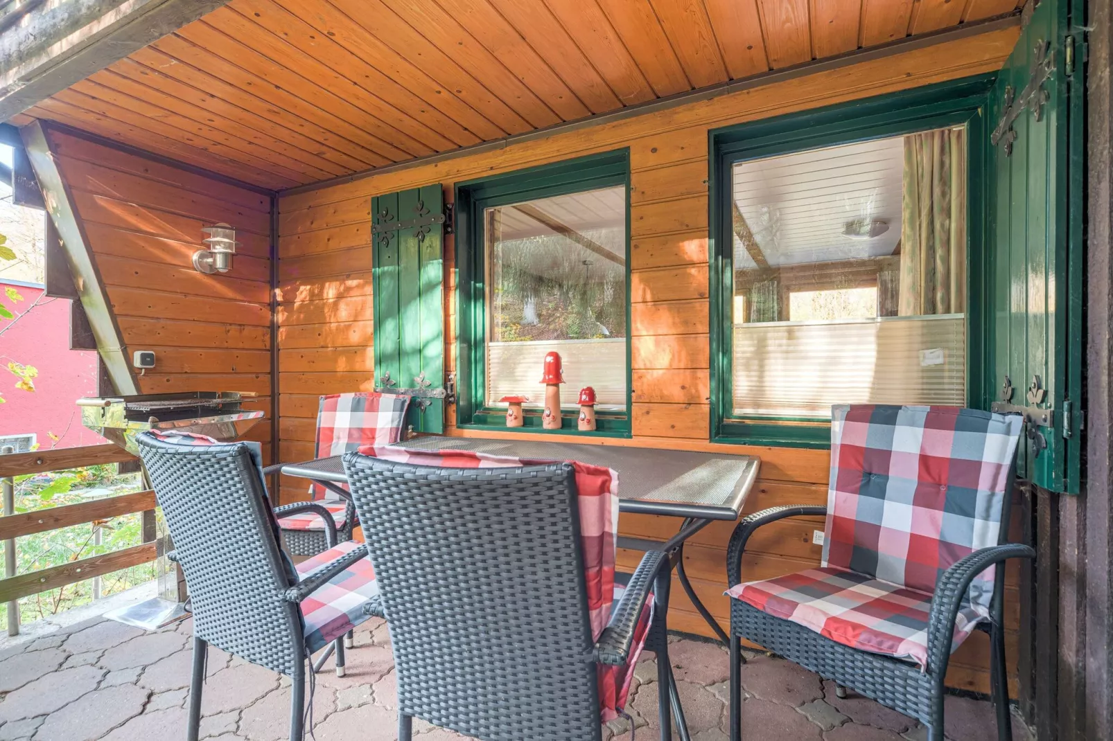 Vakantiewoning in Güntersberge met eigen terras-Terrasbalkon