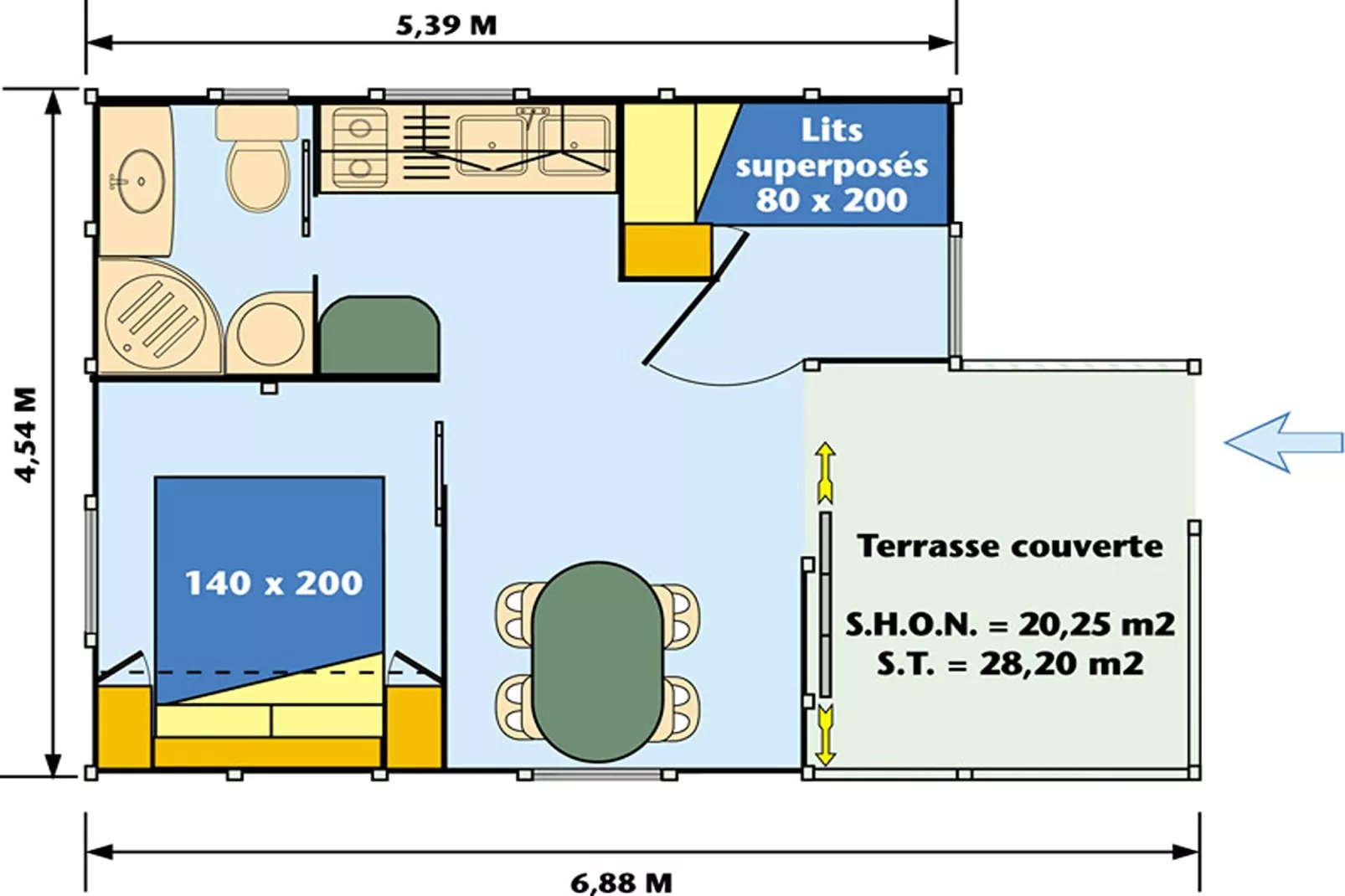 Camping Rocagrossa Bungalow 4 people-Sfeer