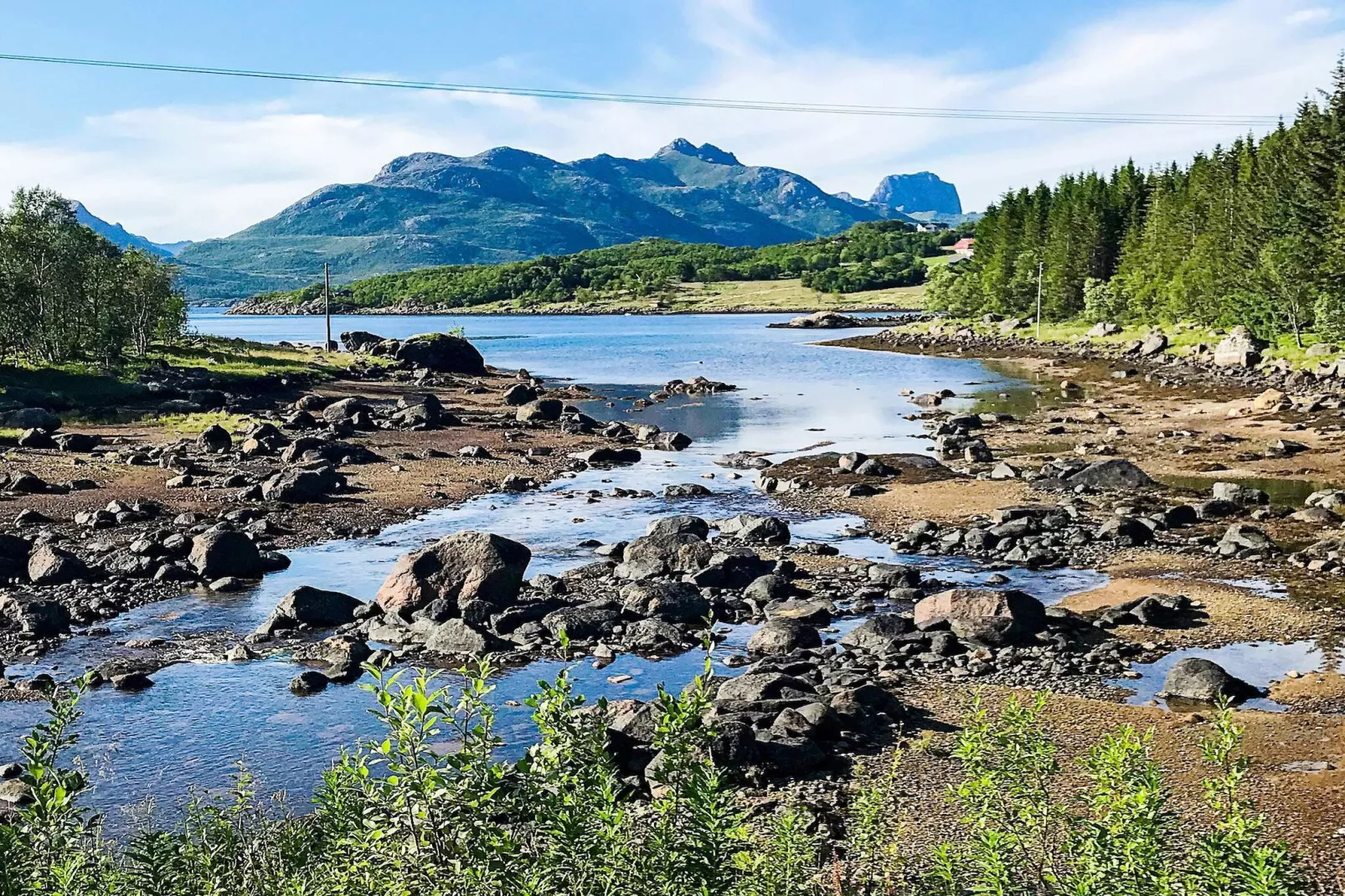 5 sterren vakantie huis in stokmarknes-Waterzicht