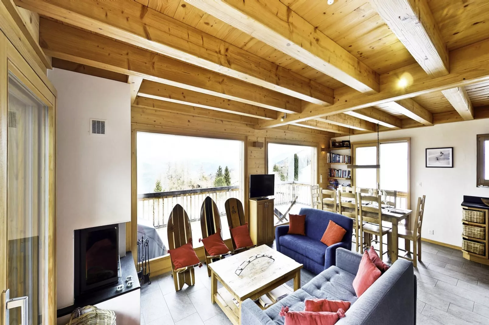 Ann - SUNNY & LUXE chalet 8 pers-Woonkamer