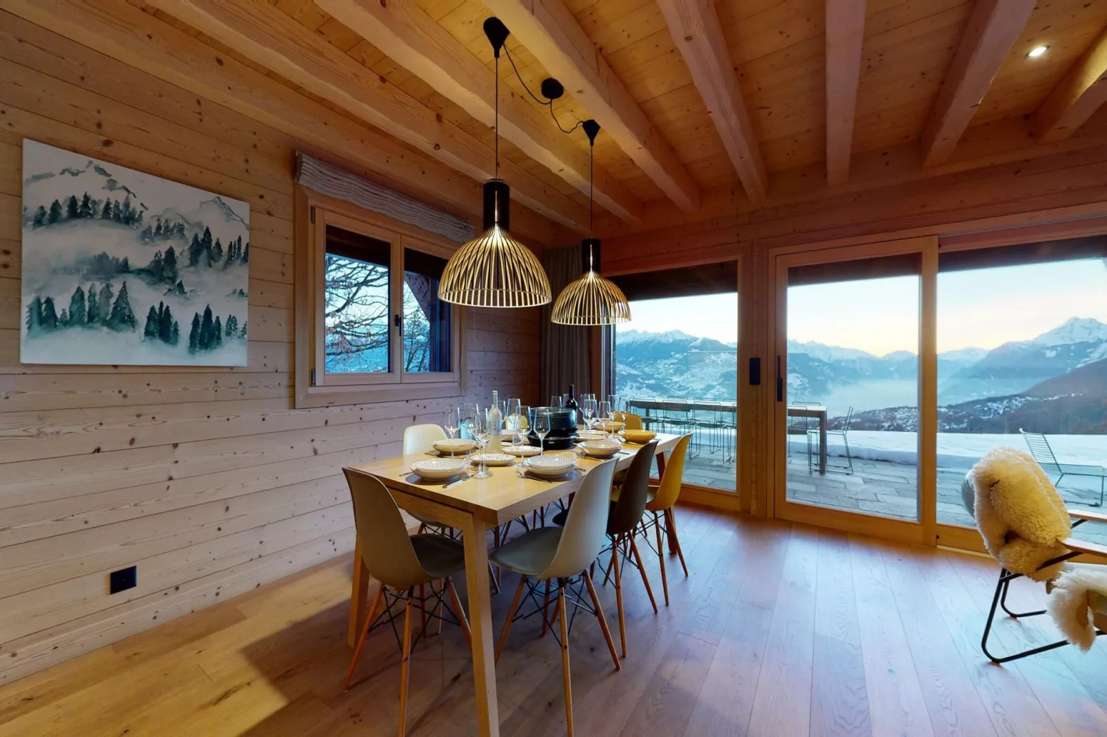 Dream COSY & QUIET chalet 9 pers-Eetkamer