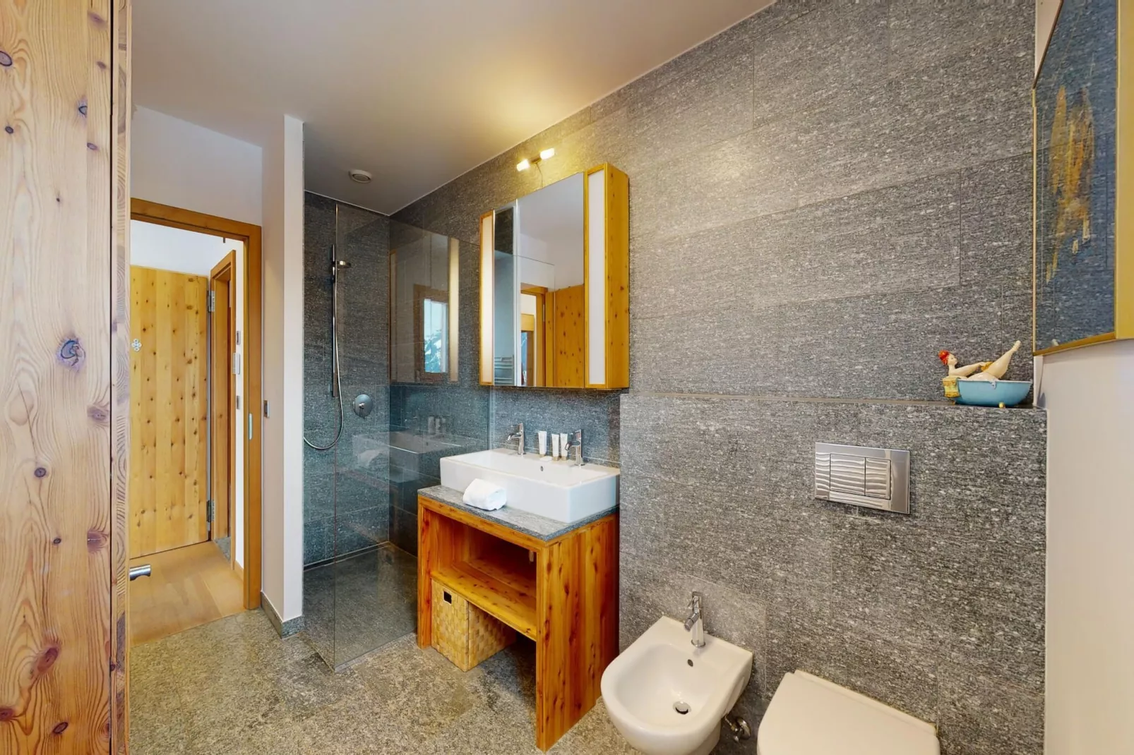 Etoiles des Neiges LUXE & JACUZZI chalet 12 pers-Badkamer