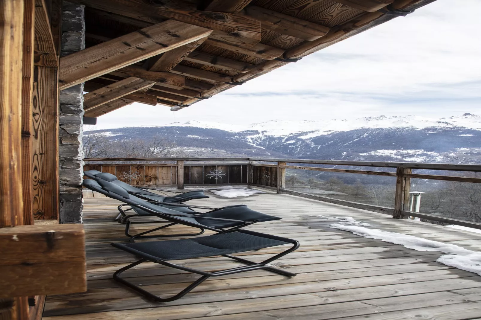 Be Cool SAUNA & LUXURY chalet 10 pers-Terrasbalkon