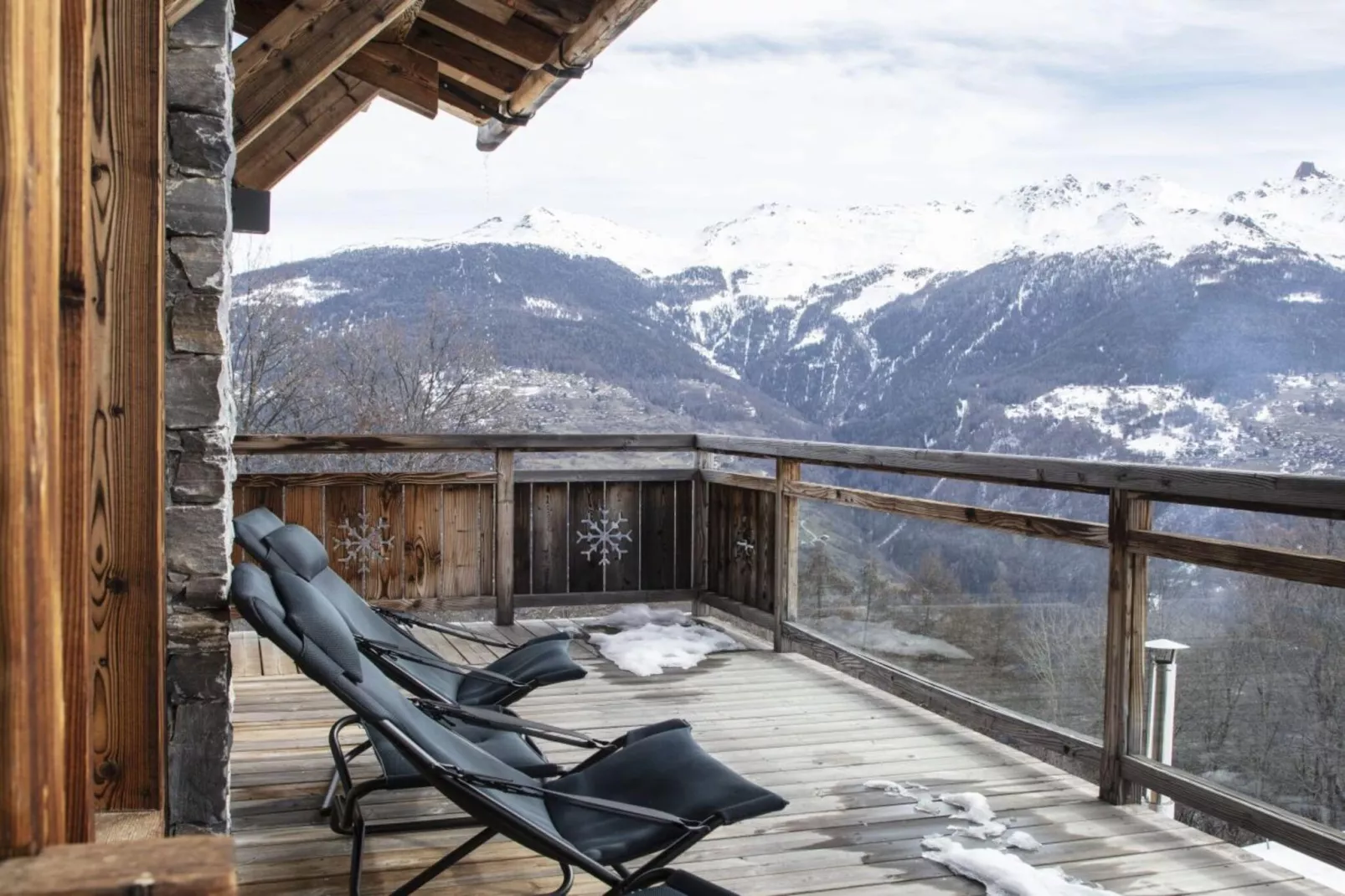 Be Cool SAUNA & LUXURY chalet 10 pers-Terrasbalkon