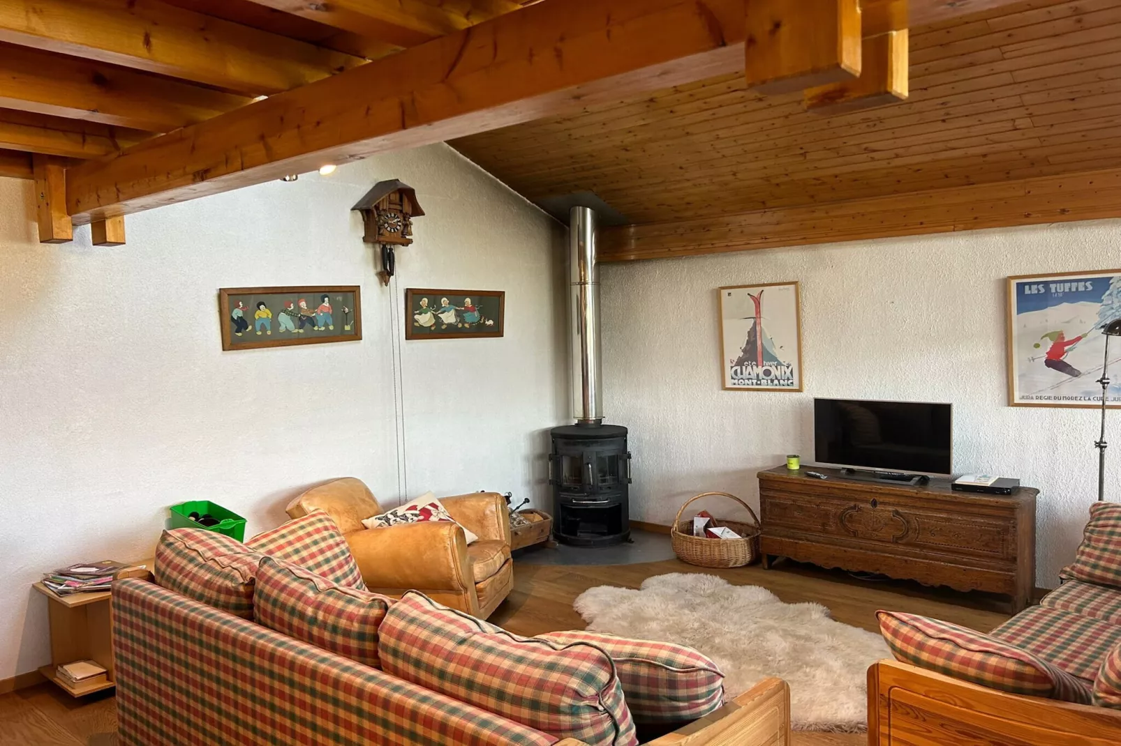 Les Trembles MOUNTAIN & QUIET chalet 12 pers-Woonkamer