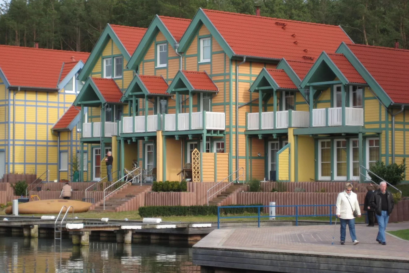 Hafendorf Rheinsberg 2-Gebieden zomer 1km