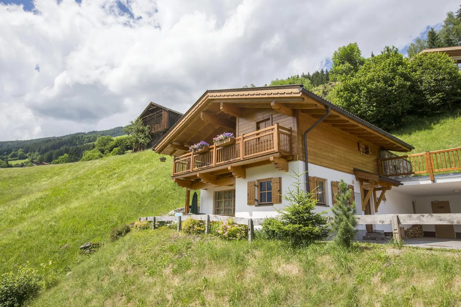 Schöneben  Chalet Zur Mühle-Uitzicht zomer