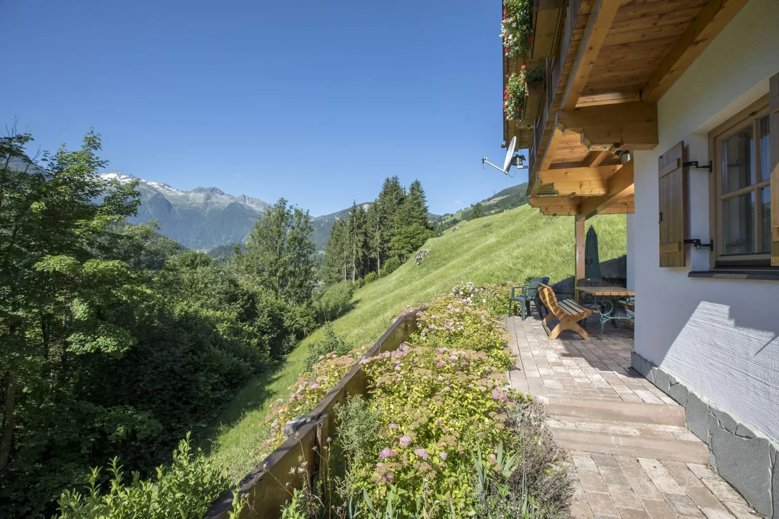 Schöneben  Chalet Zur Mühle-Uitzicht zomer