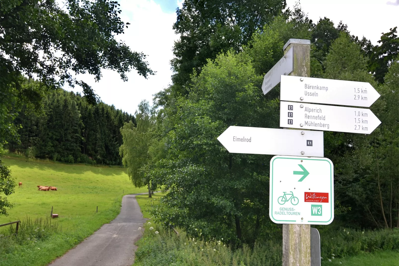 Bellevue-Gebieden zomer 20km